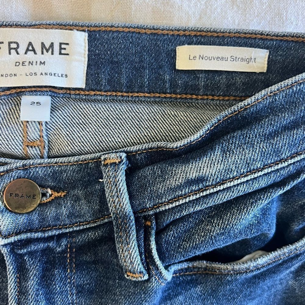 Frame Le Nouveau Straight-Leg Jeans Granby 25 - Picture 7 of 9